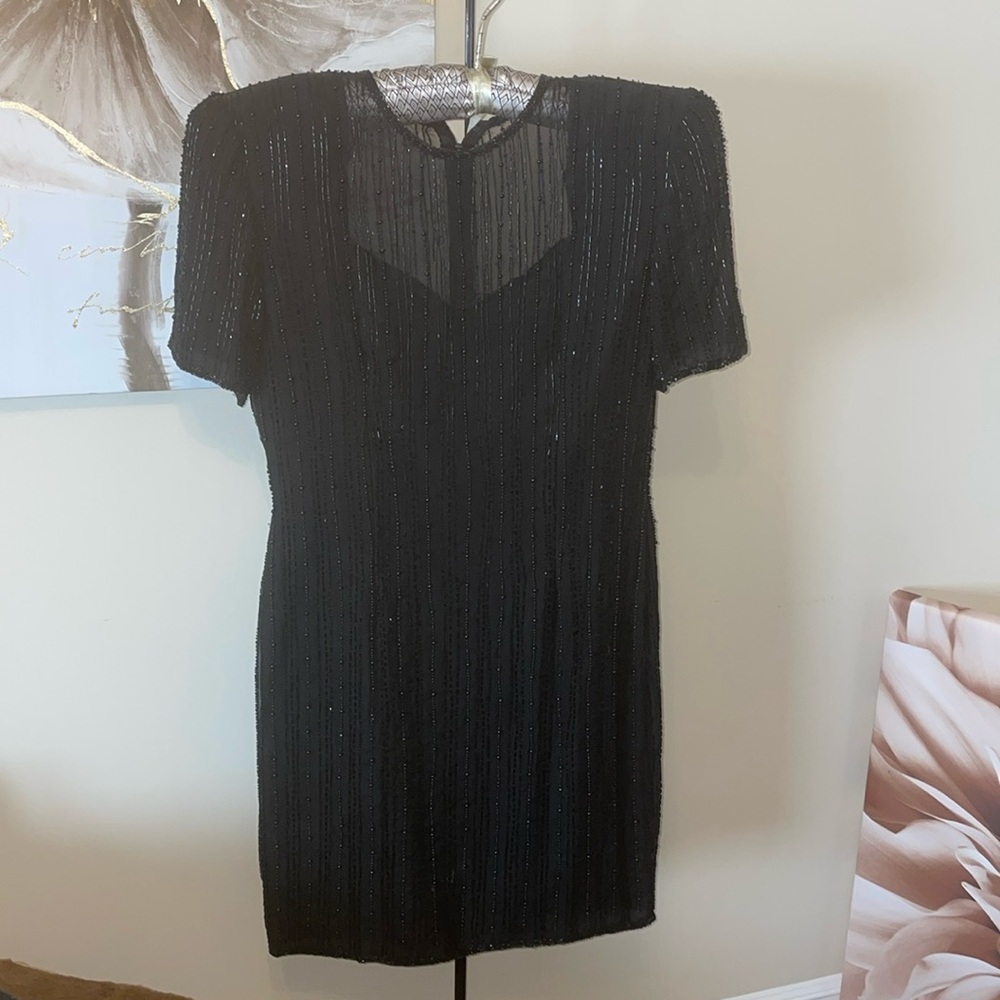 Stenay black beaded dress